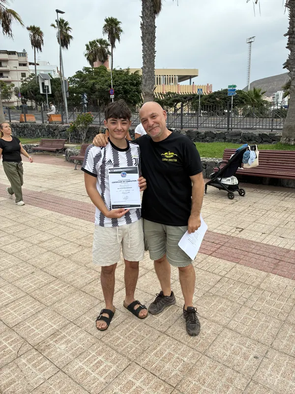 A new instructor on the promenade